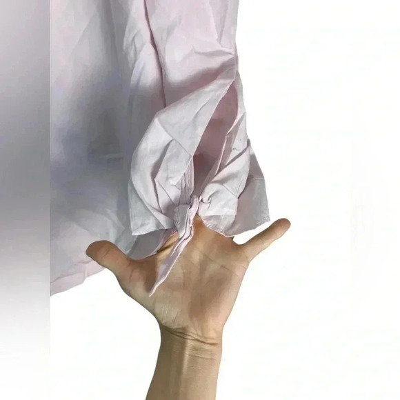 Free people pink off the shoulder sleeve‎ top size small - Picture 3 of 8